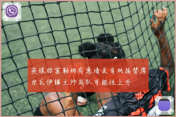 英媒称富勒姆有意请麦肯纳接替席尔瓦伊镇主帅离队可能性上升
